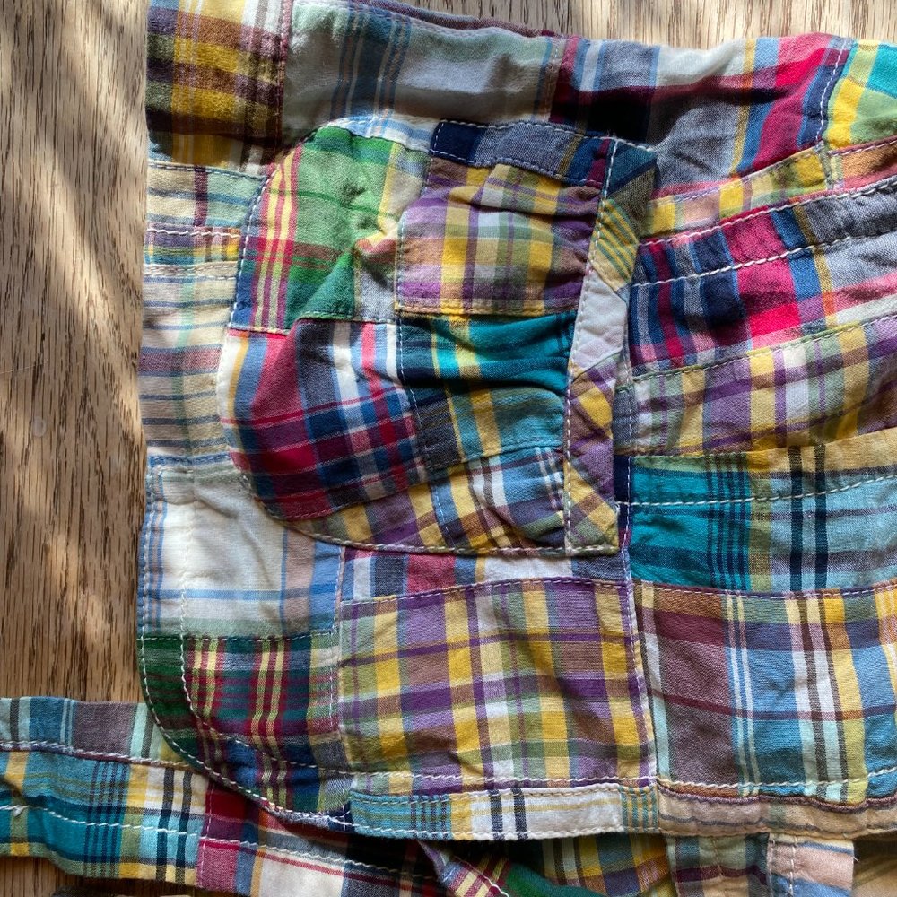 J.Crew Patchwork Multi Color Plaid Spring Blazer … - image 5